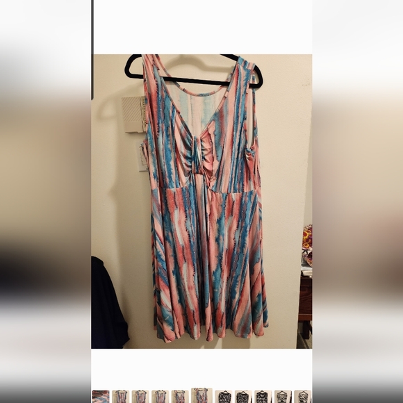 Bamboo blend dress with matching shorts - Picture 1 of 3